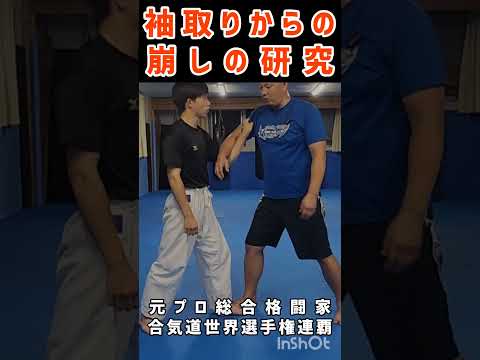 【袖取りからの崩しの研究③】誰でも再現できるしおり式身体操作教室 #shorts #しおり式身体操作