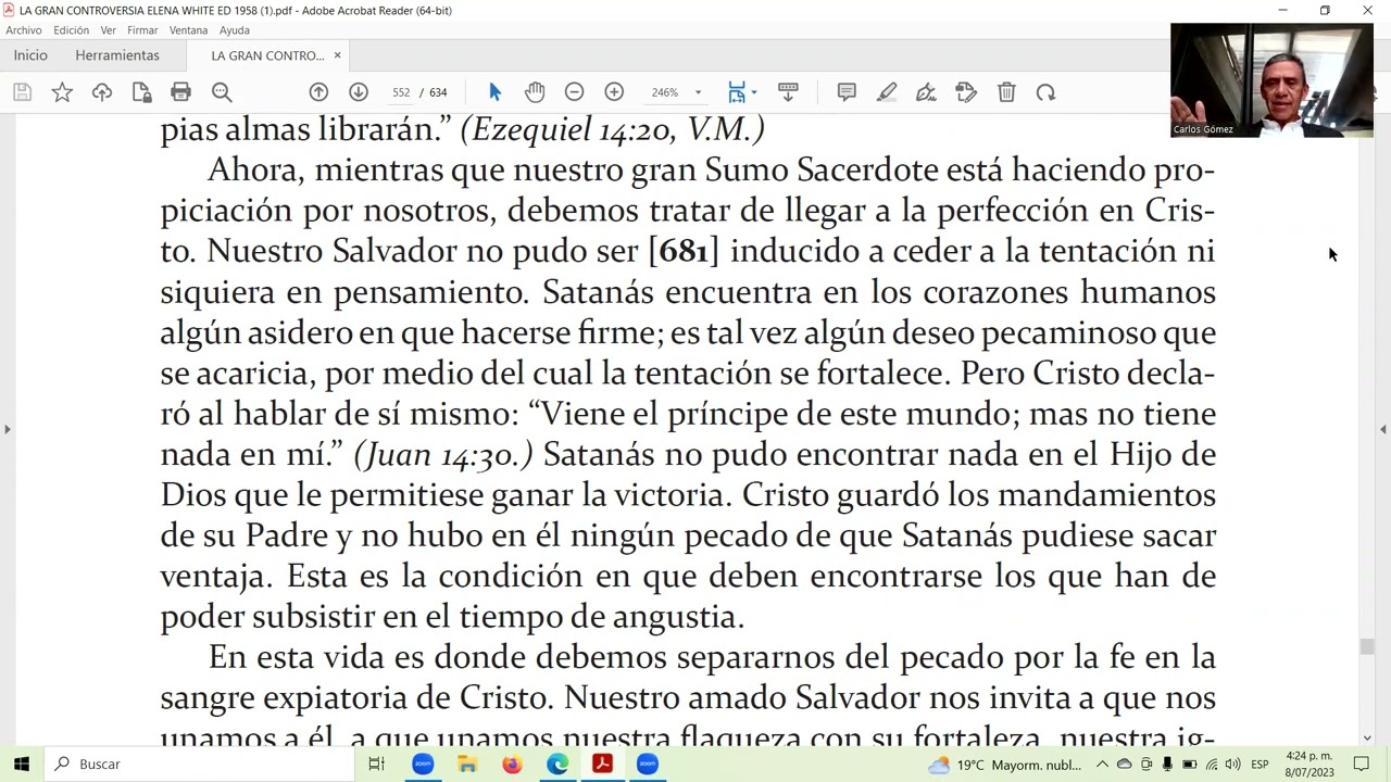 SEGURIDAD EN EL TIEMPO DE ANGUSTIA '. Parte 2. Carlos Gómez.