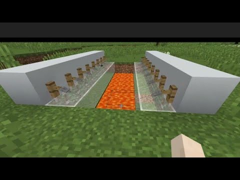 How to make a tripwire lava bridge in Minecraft  (redstone builds)