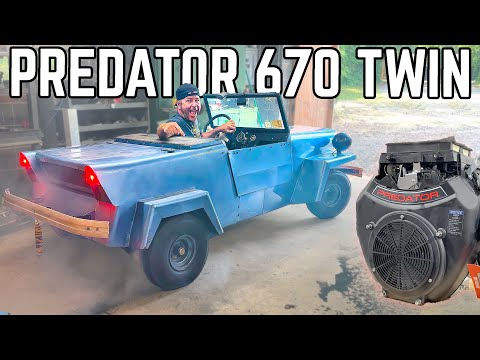 Thumbnail for King Midget Microcar Gets 2X Power Engine Swap! (AWESOME Burnouts!) by Microcar