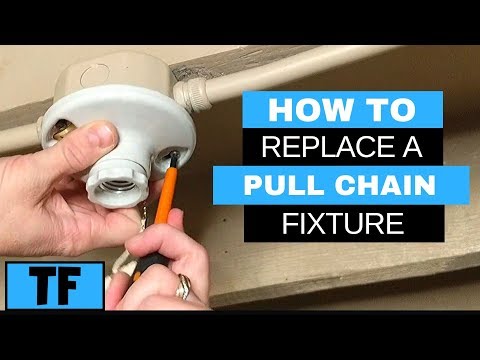 How To Repair A Pull Chain Light Fixture | How To Change A Broken Pull Cord Lamp Fixture