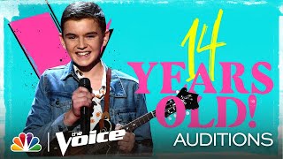 Levi Watkins Is Only 14 and Nails Train&#39;s &quot;Hey, Soul Sister&quot; - The Voice Blind Auditions 2020