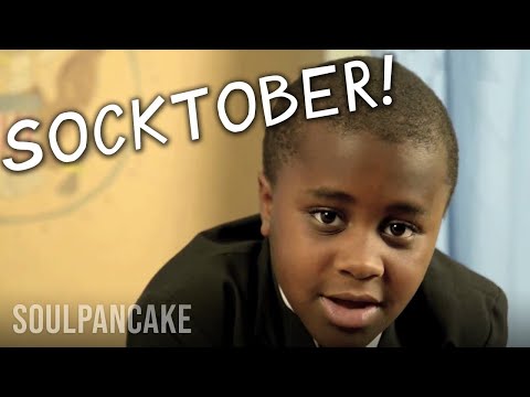 こんにちはインターネット!今日は#SOCKTOBERです!愛を込めて キッド社長 (Hello Internet! It's #SOCKTOBER! Love, Kid President)