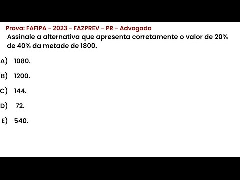 227- Prova de concurso público : FAFIPA - 2023 - FAZPREV - PR - Advogado