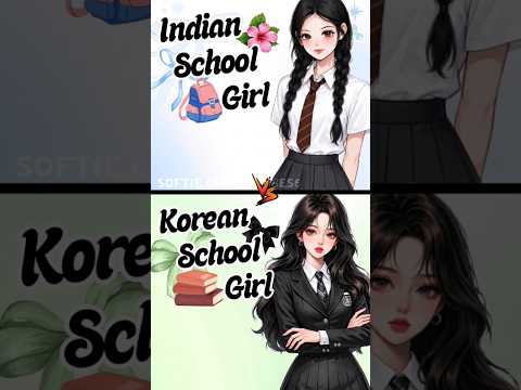 인도 여학생 vs 한국 여학생 교복 비교 영상 반응
