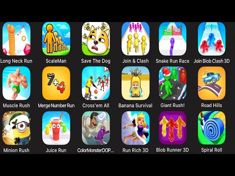 Long Neck Run,Scale Man,Save The Dog,Join & Clash,Snake Run Race,Join Blob Clash 3D,Muscle Rush,