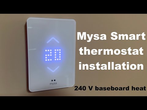 Installing Mysa smart thermostat for 240V baseboard heaters