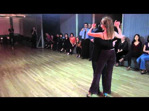  Evan Griffiths  and  Rebecca Shulman  are  dancing  to  the  tango  "  Una Fija  "  by  Carlos di Sarli