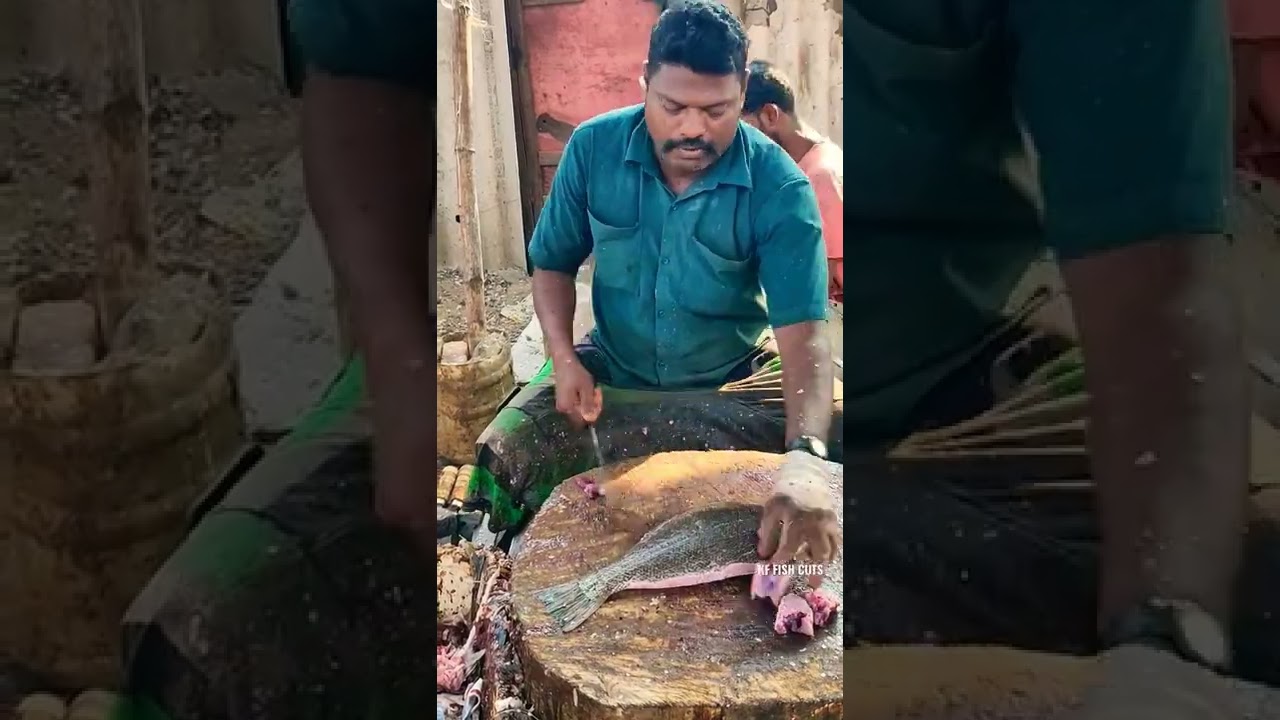 HALIBUT UNIQUE STILL SELVAM FISH CUTTING SKILL🔪KF FISH CUTS