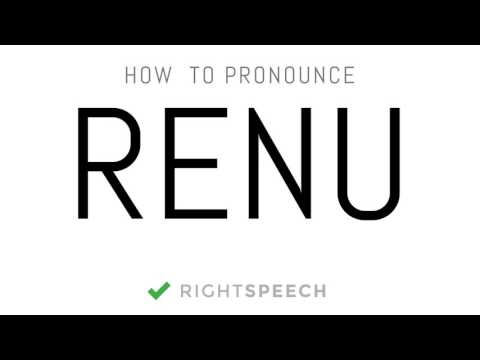 Renu - How to pronounce Renu - Indian Girl Name
