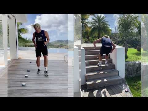 Goalkeeper Michael Bolvin improving his reaction time, jumping and power