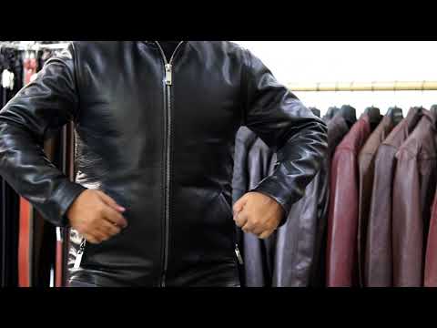 Black Leather Jacket for men. Simple and Elegant. GCI-BLK