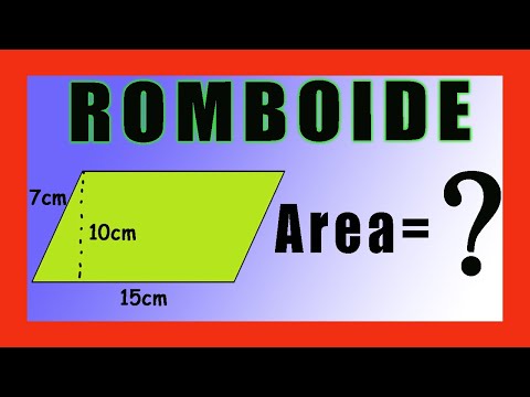 ✅👉 Area y perimetro de un Romboide  ✅ Area del Romboide  ✅ Perimetro del Romboide