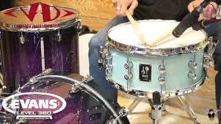 Video thumbnail for Evans POWER CENTER REVERSE DOT (SONOR sq1 14x6.5) by Zune Drummer