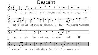 O Little Town of Bethlehem Descant