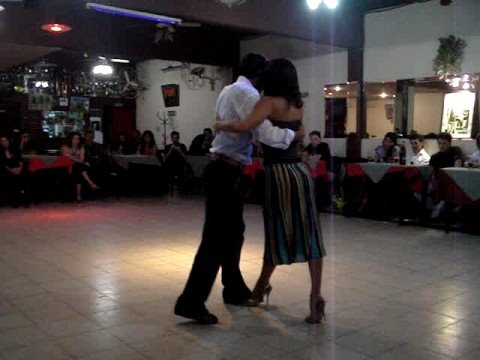  Octavio Fernandez  and  Luna Palacios  are  dancing  to  the  tango  "  Patetico  "