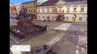 preview picture of video 'www.eftech.at-  Animationsflug durch Altheim - 3D Laserscanning'