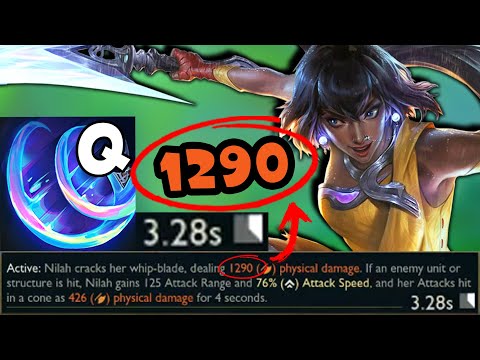 280% AD scaling on a 3 sec CD?? New *MELEE* ADC Nilah is DISGUSTING - GM ADC First Impressions