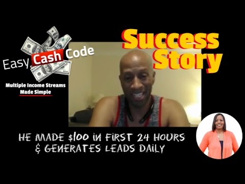 Easy Cash Code Testimonial Success Story | He Made $100 in First 24 Hours & Generates Leads Daily
