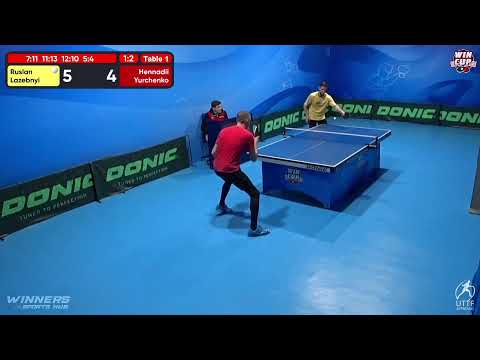 19:00 Ruslan Lazebnyi 1-3 Hennadii Yurchenko West 5 WIN CUP 08.12.2022 | TABLE TENNIS WINCUP