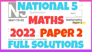 National 5 2022 Paper 2