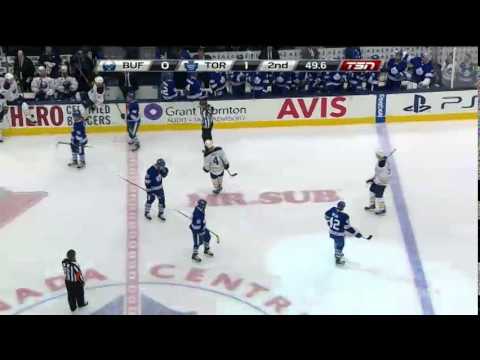 Bozak 1-0 Goal - Sabres vs. Maple Leafs (Oct 28, 2014)