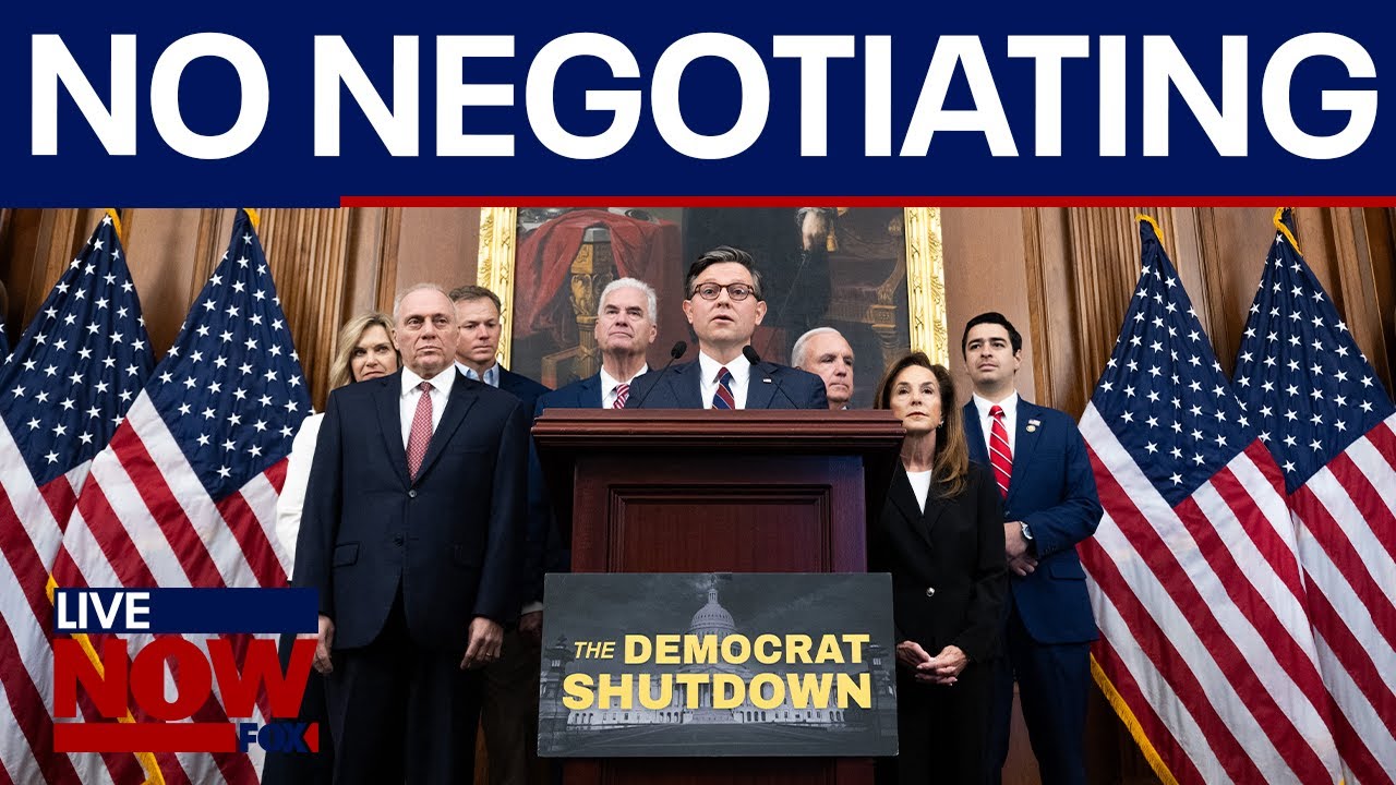 Speaker Johnson calls government shutdown day 37 'shameful'