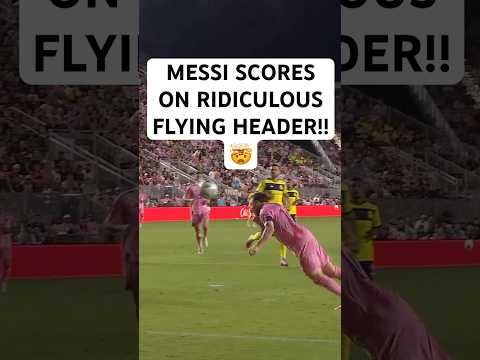 Messi PLAYOFF MAGIC 🪄 DIVING HEADER!!