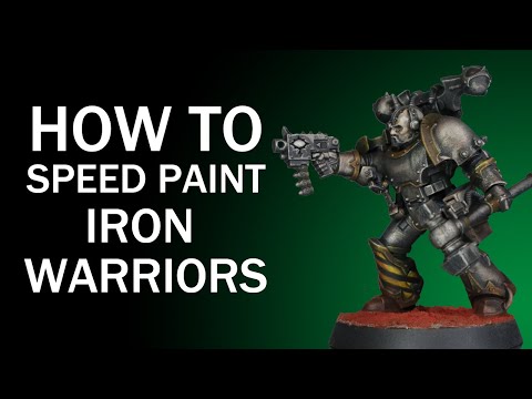 How To Speed Paint Iron Warriors: Warhammer 40k Chaos Space Marine Tutorial