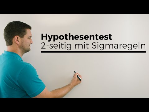 Hypothesentest, 2-seitig mit Sigmaregeln, Stochastik, Testen, beidseitig, Mathe by Daniel Jung