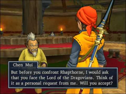 217 Dragon Quest 8 Cutscene - The Team is Tasked with Taking on the Lord of the Dragovians