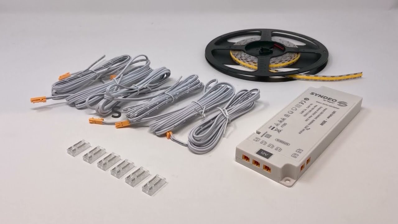 Watch video Syndeo Plug and Play LED Tape Kit Instructional Connection Video Now Syndeo Plug and Play LED Tape Kit Instructional Connection Video