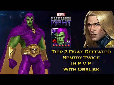 Tier 2 Drax Classic Uniform Timeline Battle Test On Auto play - Marvel Future Fight