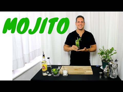 Das Mojito Rezept Original, Mojito Cocktail selber machen und richtig zubereiten. Cocktail mit Rum