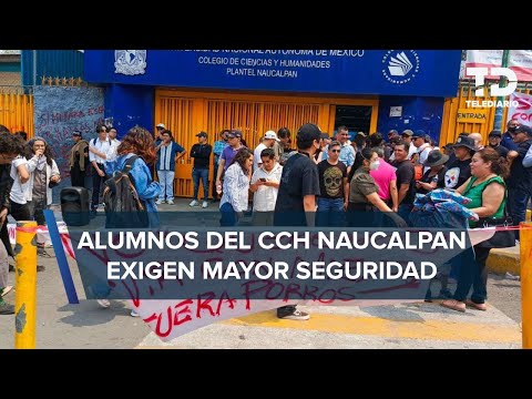 Estudiantes de CCH Naucalpan protestan tras riña; acusan retención de 5 compañeros