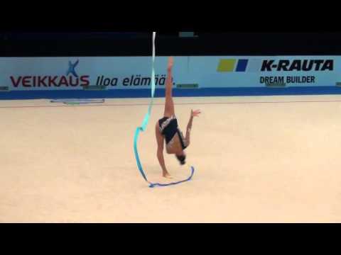 Viktoria Mazur UKR ribbon Espoo World Cup 2016