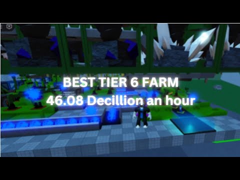 (UPDATED) Best tier 6 farm - 46.08 Decillion an hour | Roblox Factory simulator