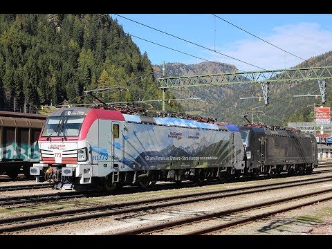 Bahn am Bahnhof Brenner Brenero 2017