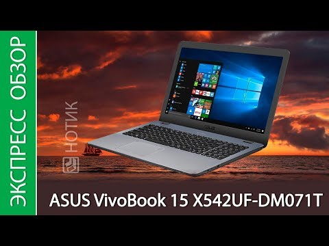Экспресс-обзор ноутбука ASUS VivoBook 15 X542UF-DM071T