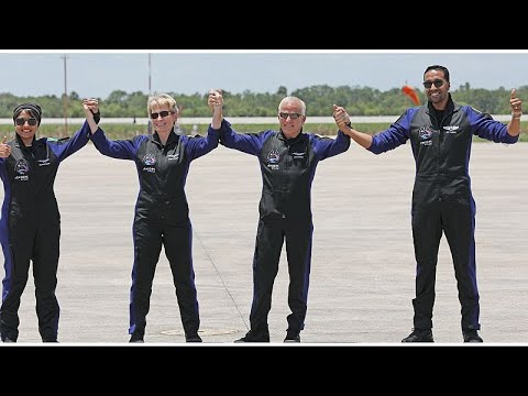 شاهد طاقم مهمة "أكسيوم 2" يعقد مؤتمرا صحفيا بعد عودته من محطة الفضاء الدولية