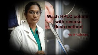Clean HPLC column by reverse flush method