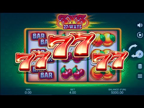 INSANE WIN 2x 77 🎉🎉🎉| 3X3: 27 Ways Slot #casino #gaming #gambling