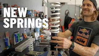 New springs for my CRF300L Rally Raid suspension |S6-E123|