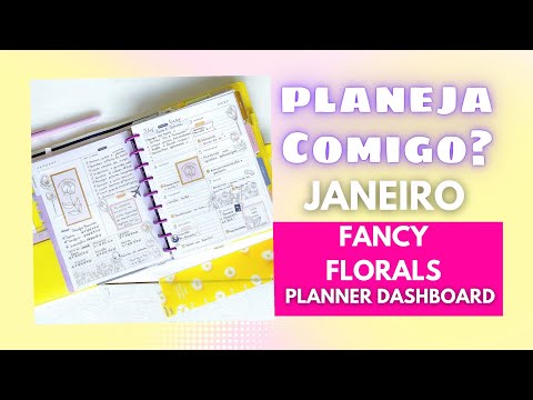 PLANEJA COMIGO? Planejando a semana no meu Classic HAPPY PLANNER Dashboard | JANEIRO