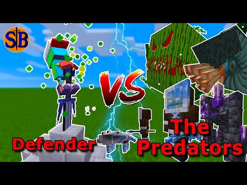 Defender vs The Predators | Minecraft Mob Battle