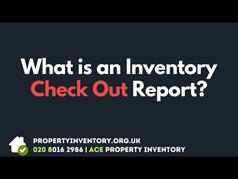 What is an Inventory Check Out Report?