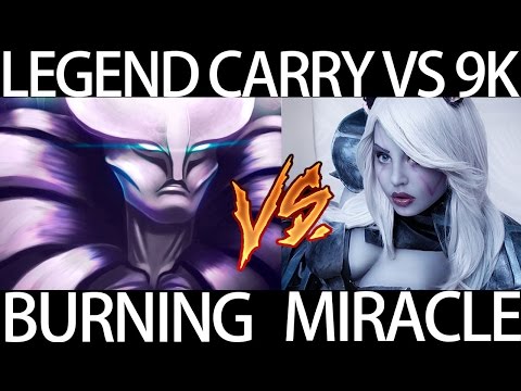 Burning vs Miracle Legend Carry vs 3 x 9K Battle DAC Liquid vs IG