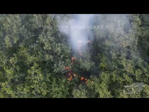 07-19-2022 Bridgeport, TX - VFD's fight fast moving grass fire in thick trees