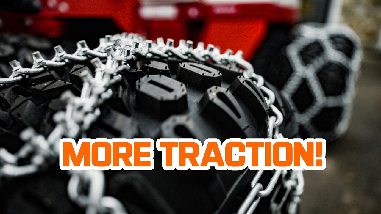 More Traction on Hillsides! | Best Tractor chains on the market!
