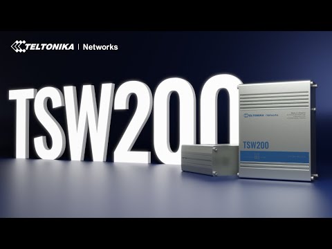 TELTONIKA INDUSTRIAL POE+ ETHERNET SWITCH TSW200